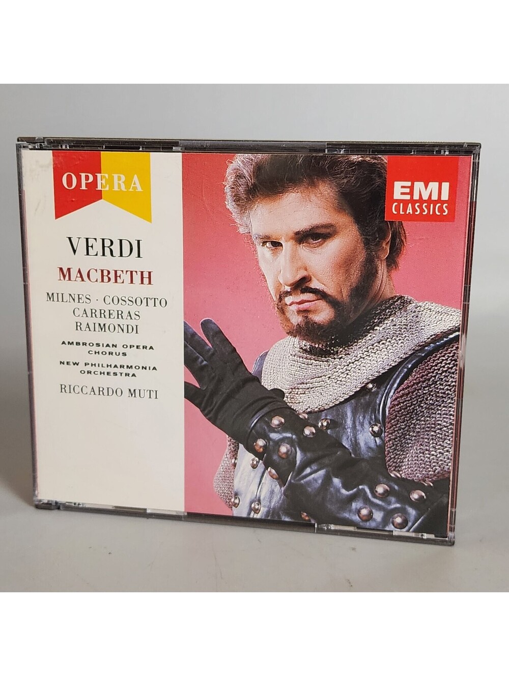 Verdi Macbeth Opera 2CD Riccardo Muti Milnes Cossotto Carreras EMI Classics